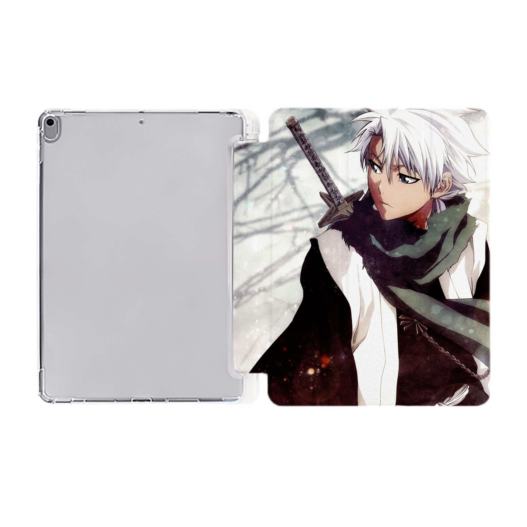 （画像用） ブリーチ BLEACH IPad ケース ペン収納付き 三つ折りスタンド PUレザー×シリコン 対応機種9.5/10.5/10.9インチ